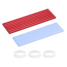 M.2 2280 Nvme SSD Heatsink 70x22x3mm Radiator Cooler Aluminum Heat Sink Red