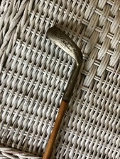 Antique Hickory Wood Shaft Chas Rodwell Gem Style Putter W/extreme Offset