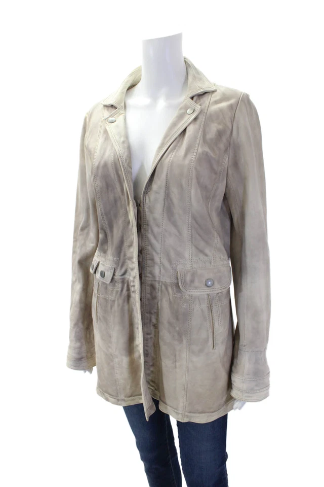 Chaqueta Sylvie Schimmel Mujer Texturizada Manga Larga Botón Desnudo Talla 02 Foto 2 de 4