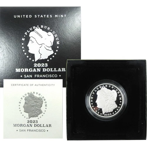 2023 S Morgan Dollar Choice Proof .999 Silver $1 Coin OGP COA
