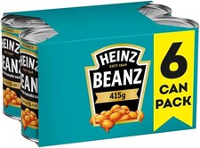 Heinz Baked Beans In A Rich Tomato Sauce 6 X 415G