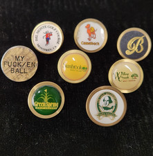 Vintage Golf Ball Marker Lot of 8 Stem Blackh...