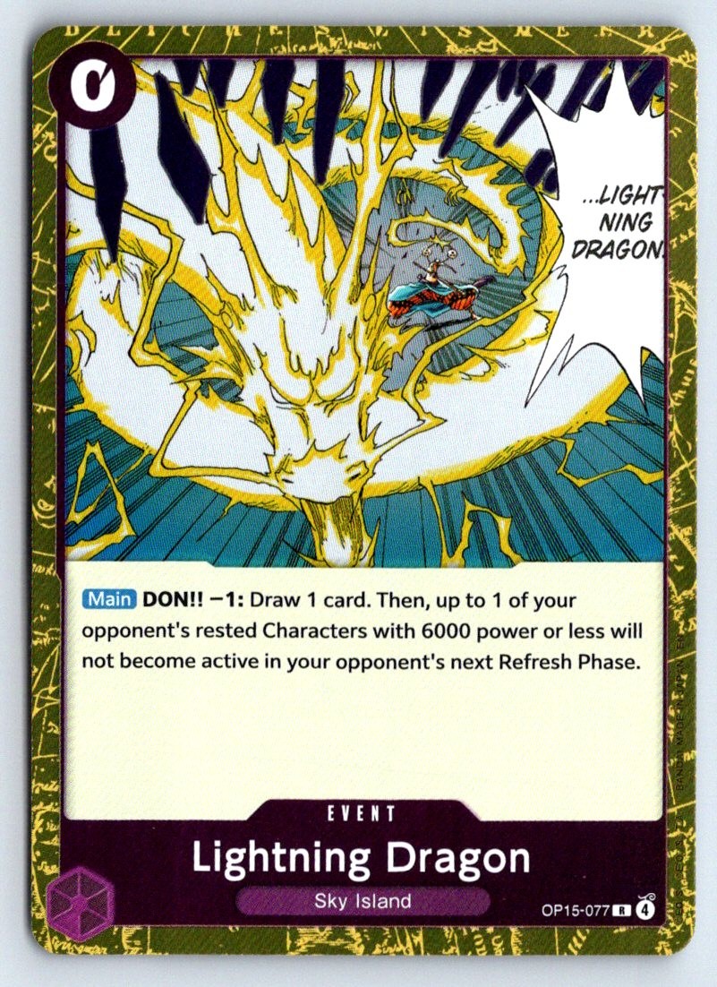 Lightning Dragon 2026 Adventure on Kami's Island #OP15-077 Foil