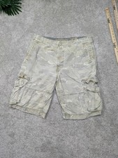 Vintage Levi Strauss Cargo Shorts Mens 38 Camo Khaki Utility Baggy Pockets Y2K
