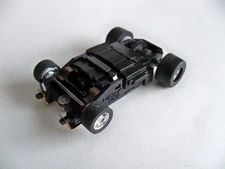 AFX Tomy Super G Plus Ho Scale Slot Car Chassis with Chrome Wheels