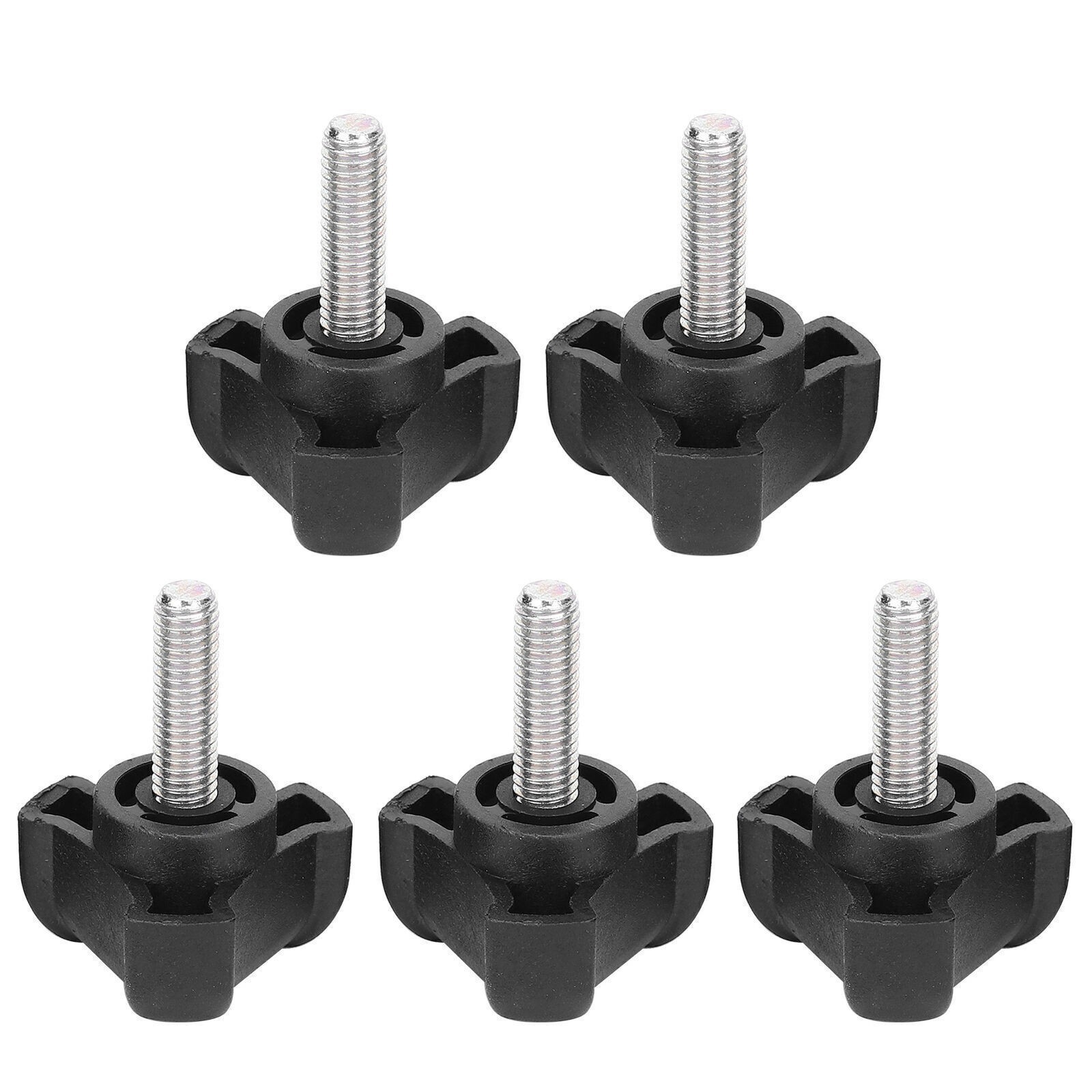 5Pcs M6 20mm Hand Knob Tightening Screw Triangular Hand Clamping Screw