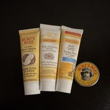 Burt's Bees Milk  Honey Set Body Lotion 1oz Cleansing Cream .75oz Salve