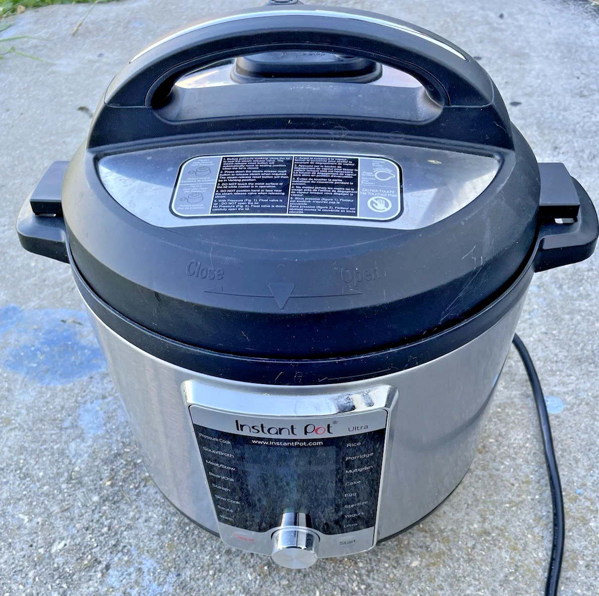 Instant Pot Ultra 60 Pressure Cooker 6 Qt 10-in-1 Stainless Steel