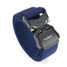 Aluminum Alloy Buckle Quick Release Tactical Belt Adjustable Nylon Men Belt 1.5"