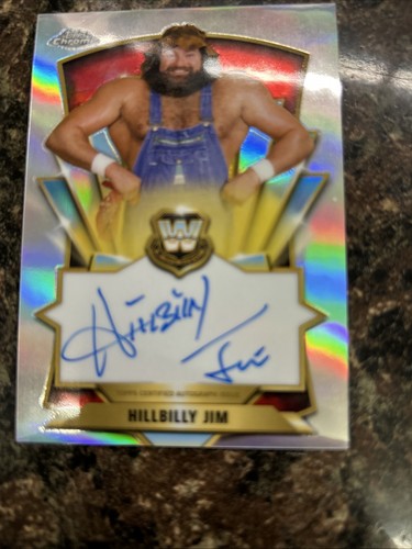 2026 Topps Chrome WWE LEGENDS ON CARD AUTOGRAPH HILLBILLY JIM RARE REFRACTOR