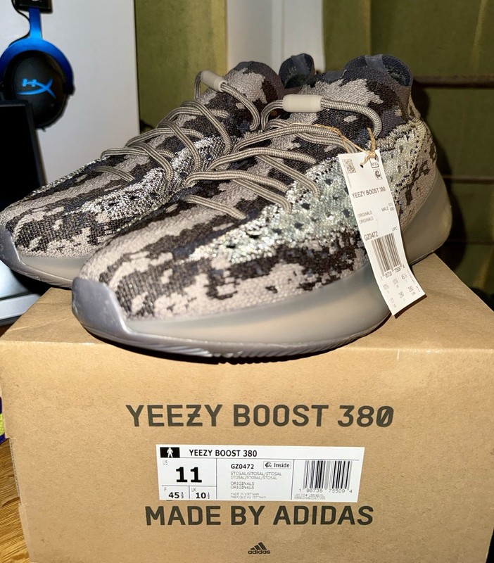 Adidas Yeezy Boost 380 Stone Salt - Size 11 / GZ0472