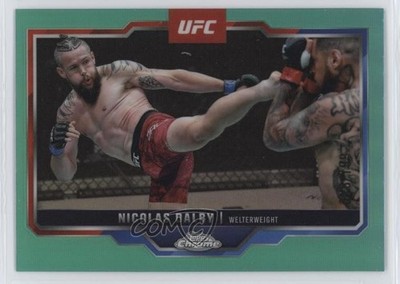 2025 Topps Chrome UFC Aqua Refractor 28/199 Nicolas Dalby #42 0zz3