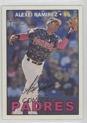2016 Topps Heritage High Number Action Image Variation Alexei Ramirez #606 0f8