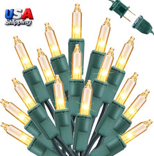 Clear Christmas Lights, 12.5Ft 50 Count Incandescent Indoor Outdoor Str