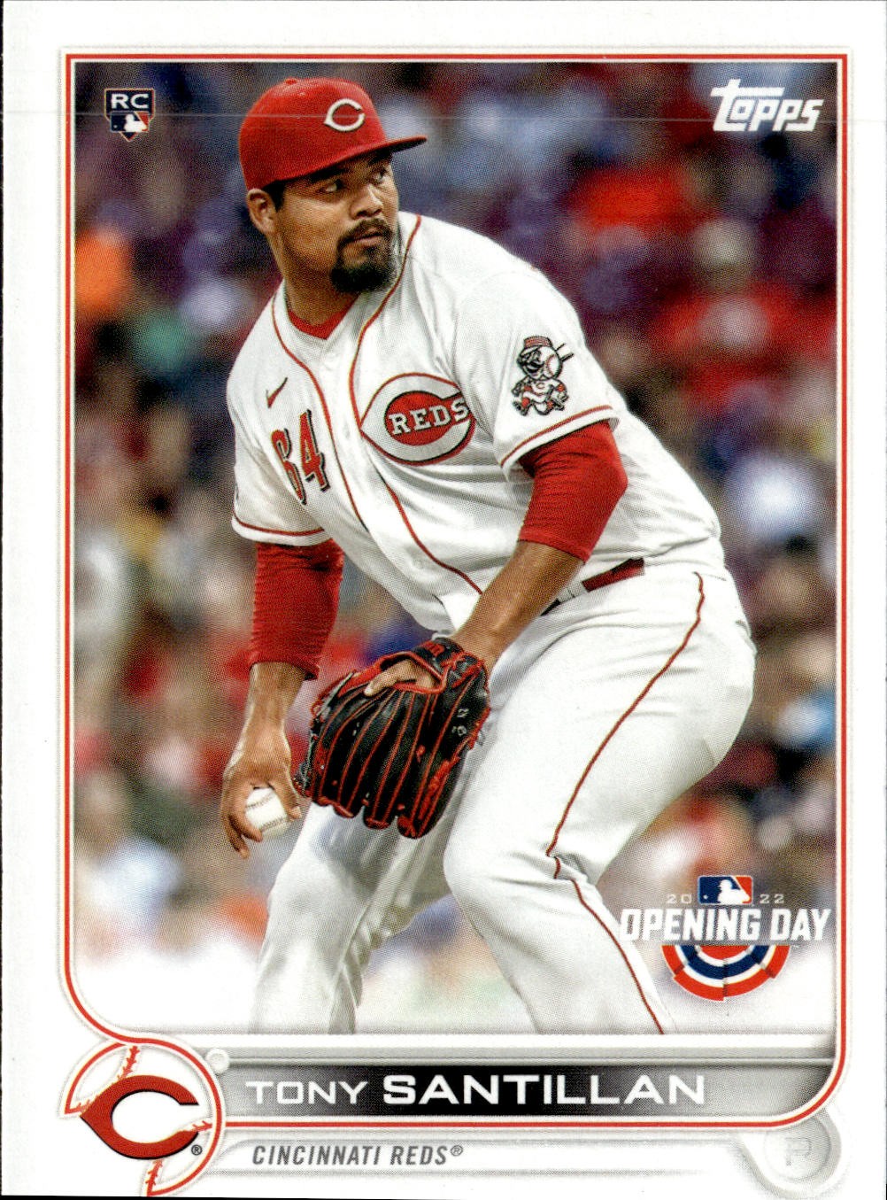 2022 Topps #111 Tony Santillan Rainbow Foil