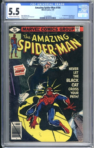 Amazing Spider-Man #194 CGC 5.5 (1979) 1st app. Black Cat-Direct (rarer In 79)
