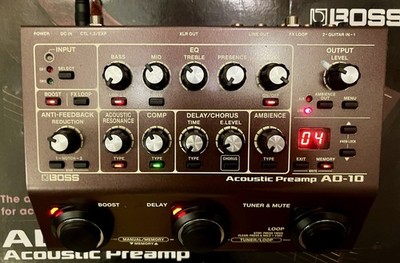Boss AD-10 Acoustic Preamp / DI / Looper