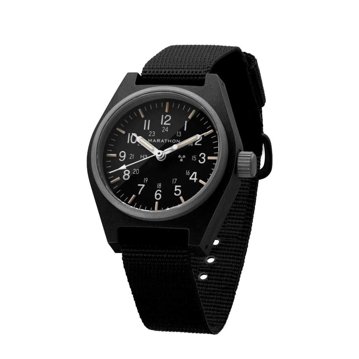Marathon (GPM) Military Field Automatic Watch with Black Nylon Strap WW194003...