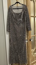 Gray Mother of Bride/Groom Formal Gown Size 16W