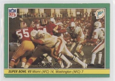1984 Fleer Teams in Action Super Bowl Miami Dolphins VII #63 13tt