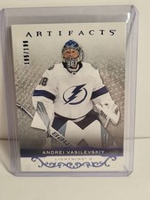2021-22 Artifacts Royal Blue Parallel #110 Andrei Vasilevskiy Tampa Bay /199