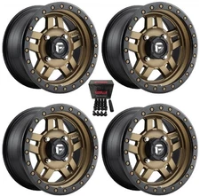 Fuel Anza UTV Wheels Bronze 15" Textron Wildcat XX (4)