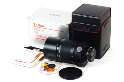 Vintage SIGMA 600MM f/8 Mirror Lens SA/KPR Mount Box, Manual, Filters NICE!