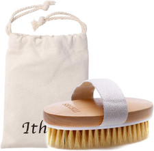 Dry Brushing Body Brush Exfoliating Brush Natural Bristle Bath Brush for Remove
