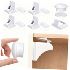 Child Safety Magnetic Cabinet Locks Pack Key- Baby Proofing Magnetic Drawer 4