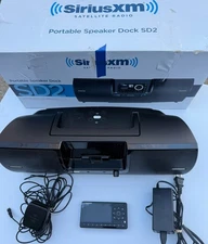 SiriusXM SXSD2 Portable Boombox + Onyx EZR Receiver Bundle • Tested Original Box
