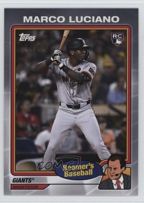 2024 x Chris Berman Boomer's Baseball Silver 94/99 Marco Luciano Rookie RC 1o3q