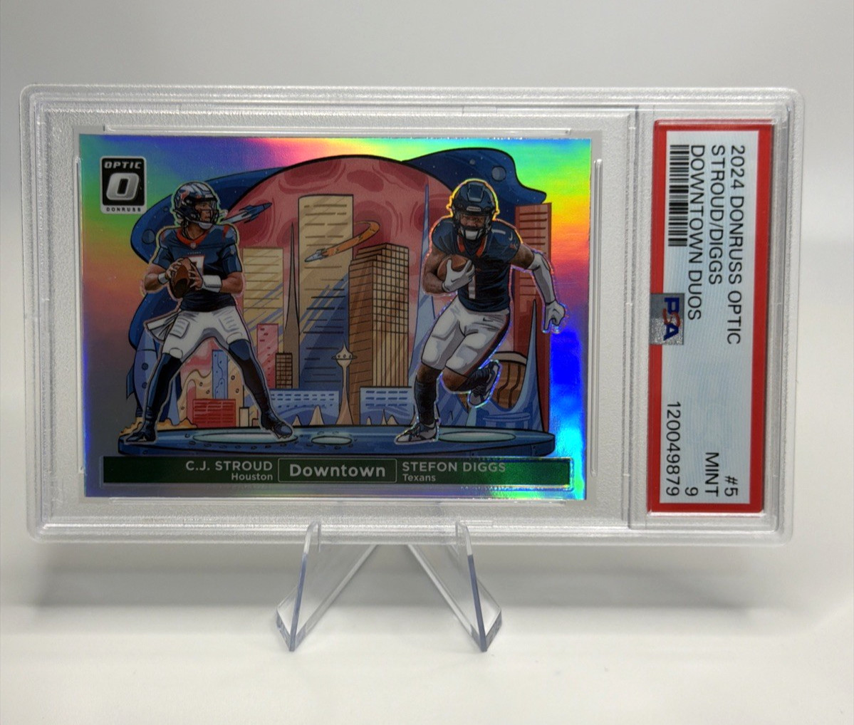 2024 Donruss Optic STROUD/DIGGS DOWNTOWN DUOS!! #5 PSA 9