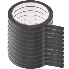 10 Pcs Black Paper Masking Tape Durable Adhesive Tape for DIY Painting Crafts