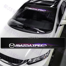 Windshield Carbon Fiber Vinyl Banner Mazda Speed Racing Window Decal Sticker 53 Windshield Carbon Fiber Vinyl Banner Mazda Speed Racing Window Decal Sticker 53