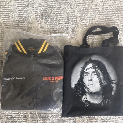 Weird Al Yankovic Bigger & Weirder 2026 Tour Bomber Zip L Black/Yellow - product listing photo