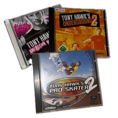 3x PC Spiele Tony Hawks Pro Skater 2 American Wasteland Underground 2 Skateboard