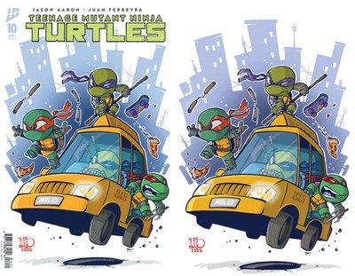 TMNT #10 FREELY ABRIGO SDCC EXCLUSIVE TRADE DRESS & VIRGIN EDITION SET 