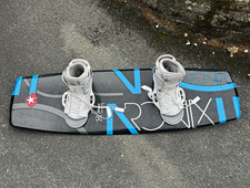 Ronix Wakeboard with Liquid Force White Fury Bindings - Black/Blue