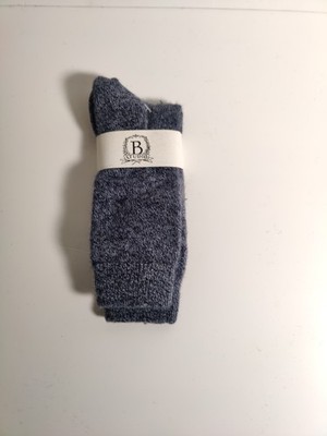 b studio -men's socks - blue - Cashmere blend - Made in USA **K2**
