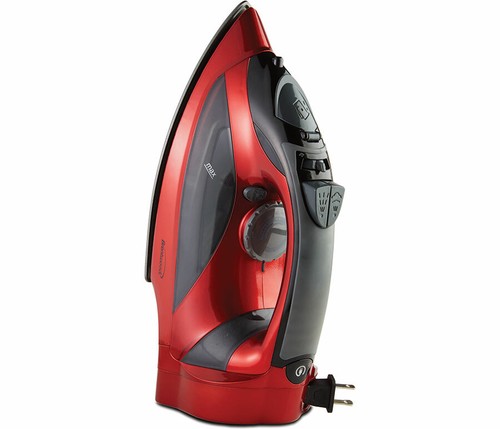 NUOVISSIMO Brentwood MPI-59R Ferro da stiro a vapore antiaderente con cavo retrattile, rosso - Foto 2 di 11