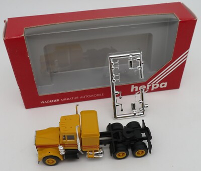 HERPA HO 1/87 US TRUCK KENWORTH T600 YELLOW TRACTOR #850002 IN BOX