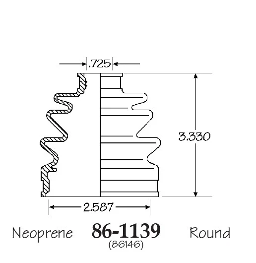 Bota de eje CV interior y exterior para Honda CRX 1300 y 1500 HF 1988-1991 Foto 3 de 3