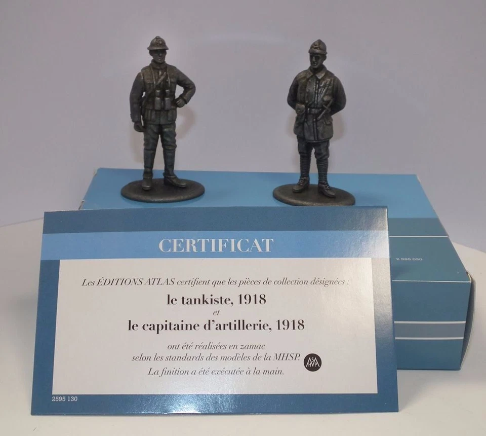 World War 1 (WW1) Metal Figures Soldier with Hotchkiss machine gun 1918,  1/24 S - Image 3 of 4