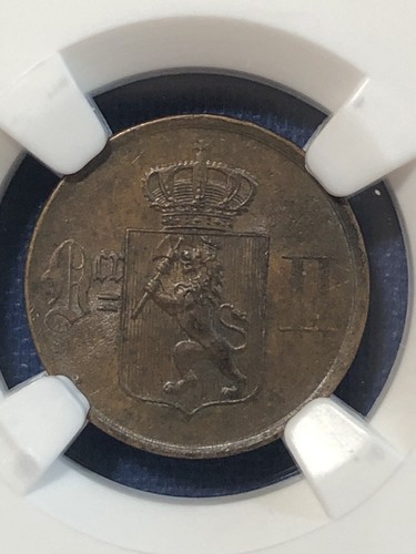 NORWAY 1 ØRE 1884 NGC MS 63 BN - Picture 3 of 4