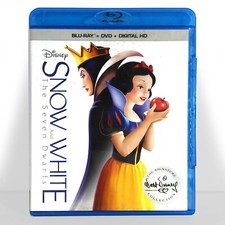 Walt Disney's - Snow White and the Seven Dwarfs Blu-ray/DVD, 1937 Like New