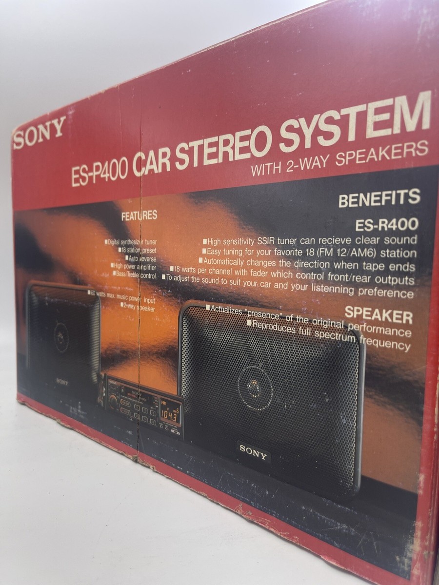 RARE Vintage SONY ES-P400 CAR STEREO CASSETTE , Radio & Speaker
