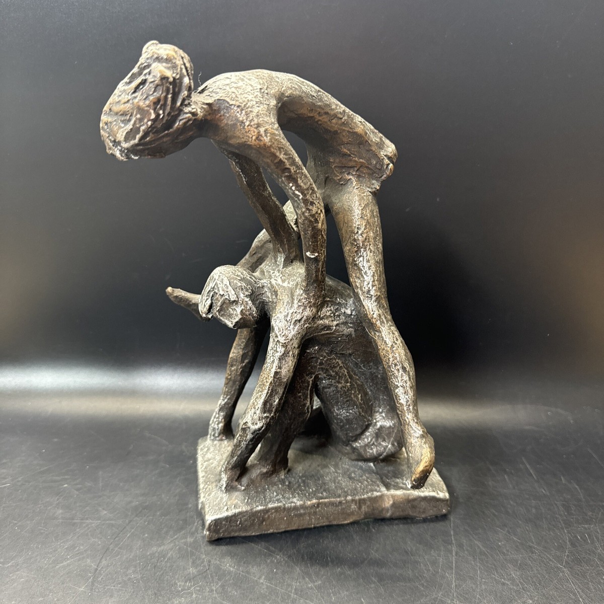 Vintage Austin Productions Chalk Ware Sculpture, Leapfrog | eBay