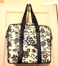 Authentic Roxy Carry On Travel Bag Luggage Overnight Weekender Dark Blue & White