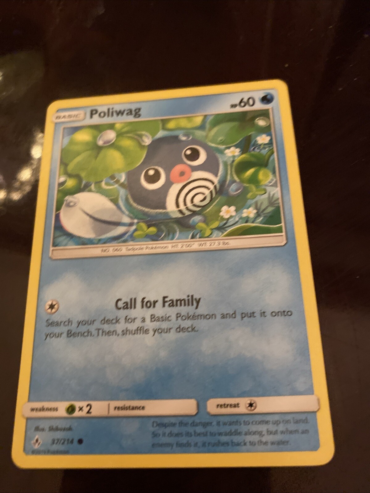 Pokemon Poliwag 37/214 Common  Unbroken Bonds TCG CARD TRADING CARD
