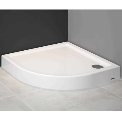 ECOLAM Duschwanne Competia Quadratisch – Acryl, Mit Styroporunterseite & Siphon, Wählbare Größen 80x80 Bis 100x100 Cm